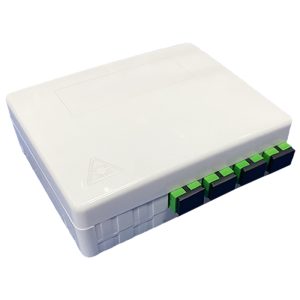 indoor fiber termination box with 4 adapter ports