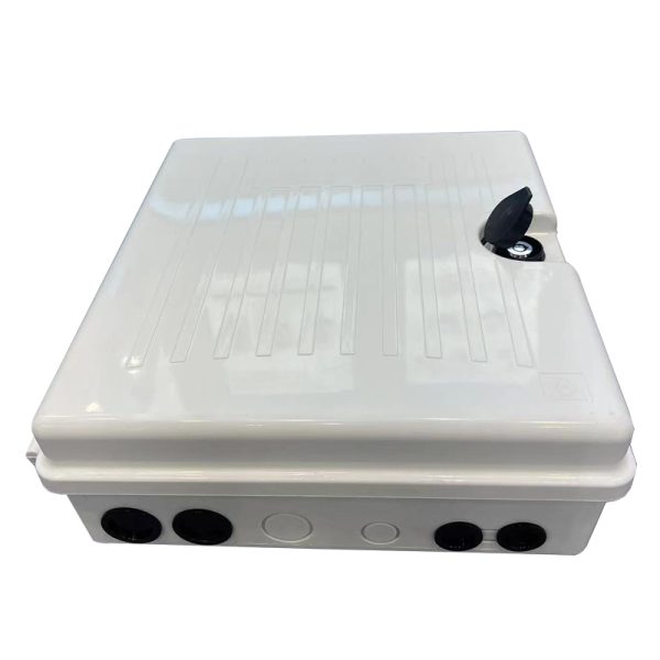 32 core ftth fiber splitter distribution box with 4 ports for 24 splices