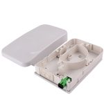 ftth 2 port indoor optical termination box with 3 cable access inlets